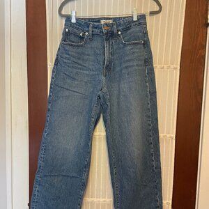 Madewell Curvy Perfect Vintage Wide-Leg Crop Jean | women's size 27